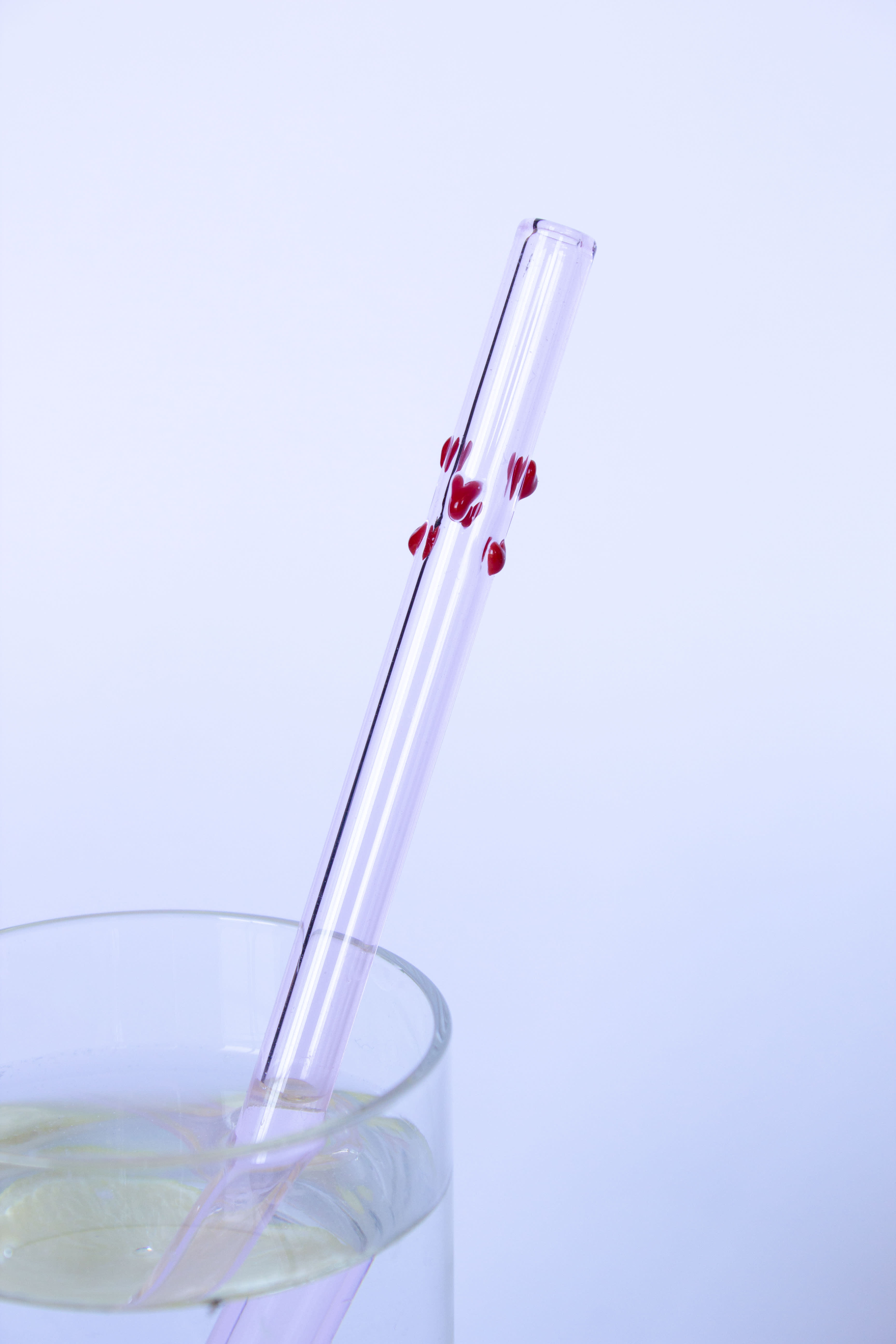 SIP Glass Straw - Pink Hearts — 5
