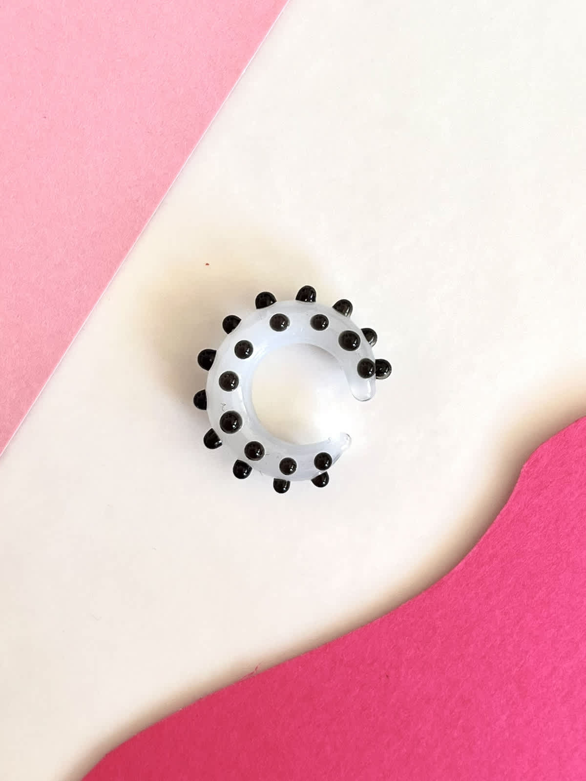Pixie Ear Cuff - Black and White — 1