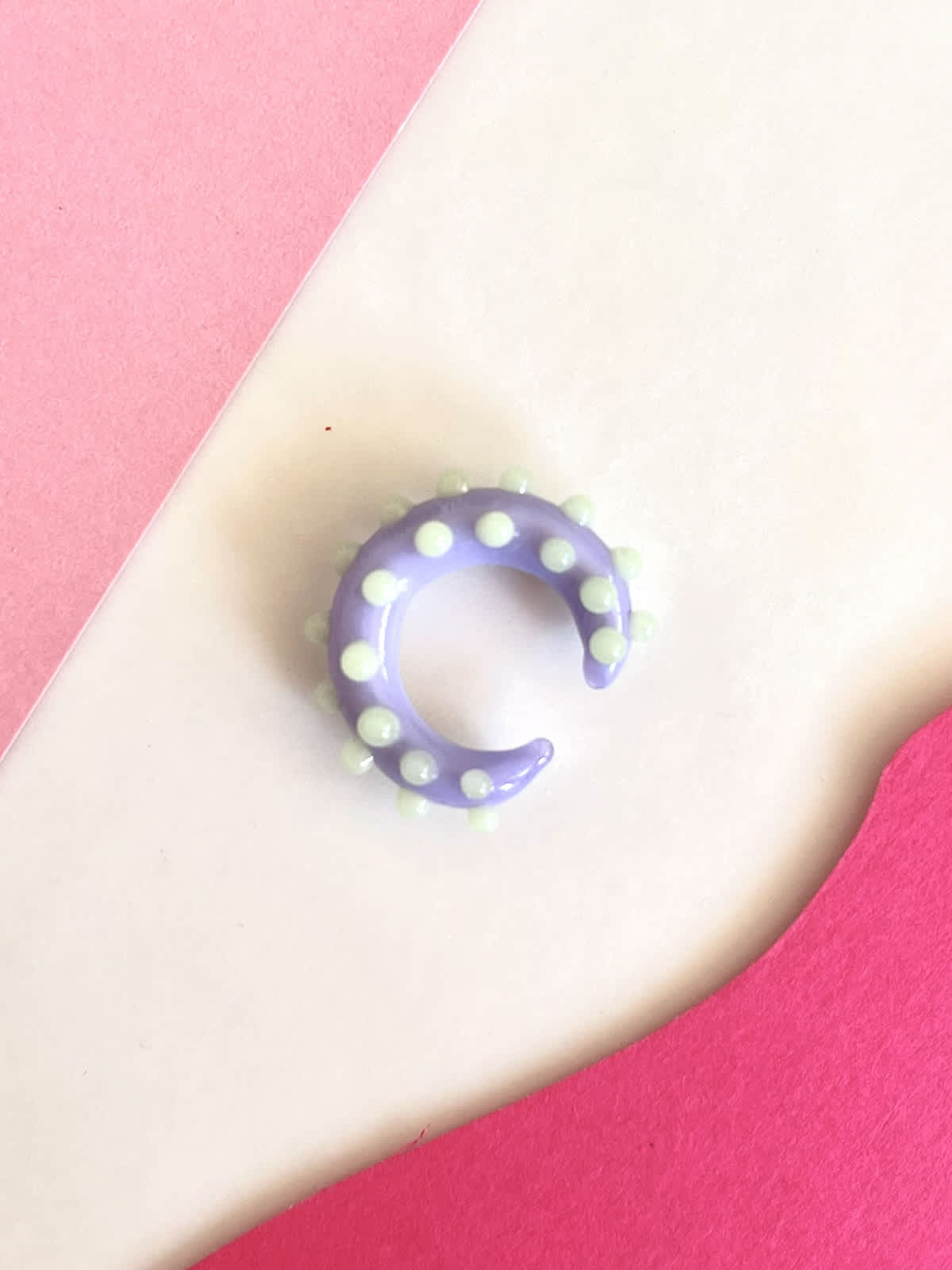 Pixie Ear Cuff - Purple and Green — 1