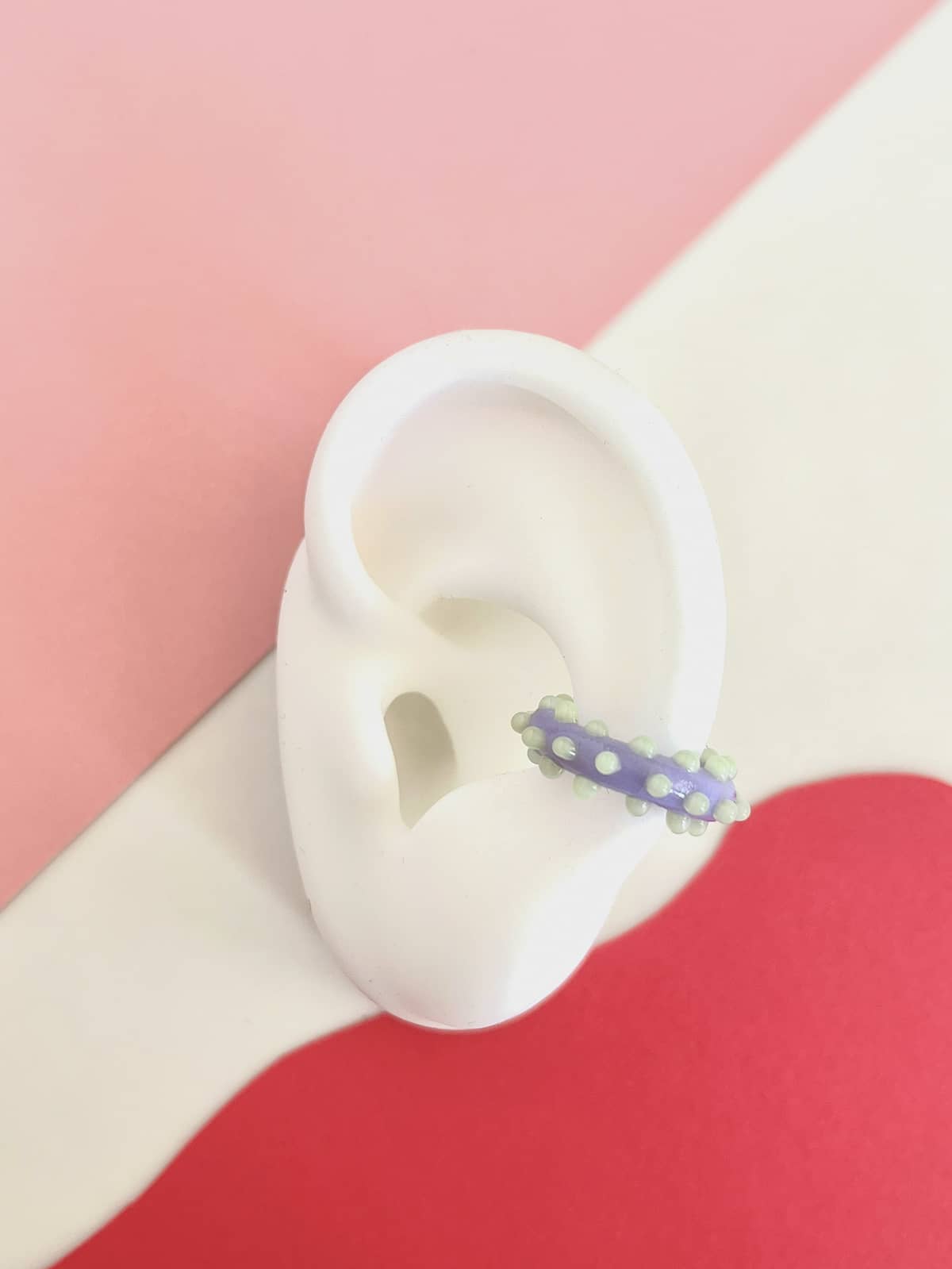 Pixie Ear Cuff - Purple and Green — 2