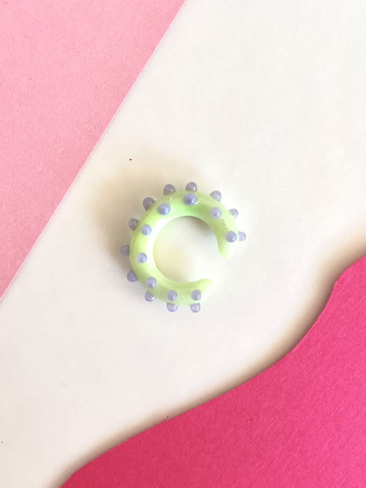 Pixie Ear Cuff - Green and Purple — 1