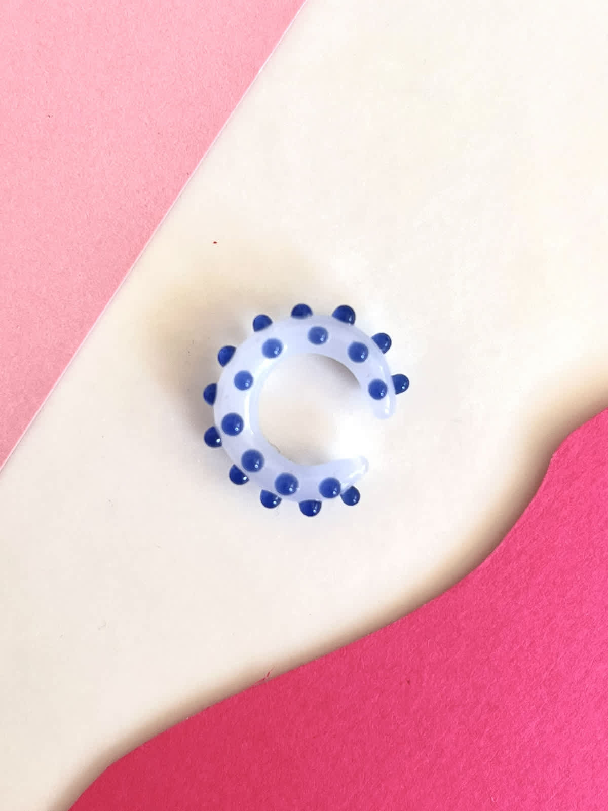 Pixie Ear Cuff - White-Blue — 1