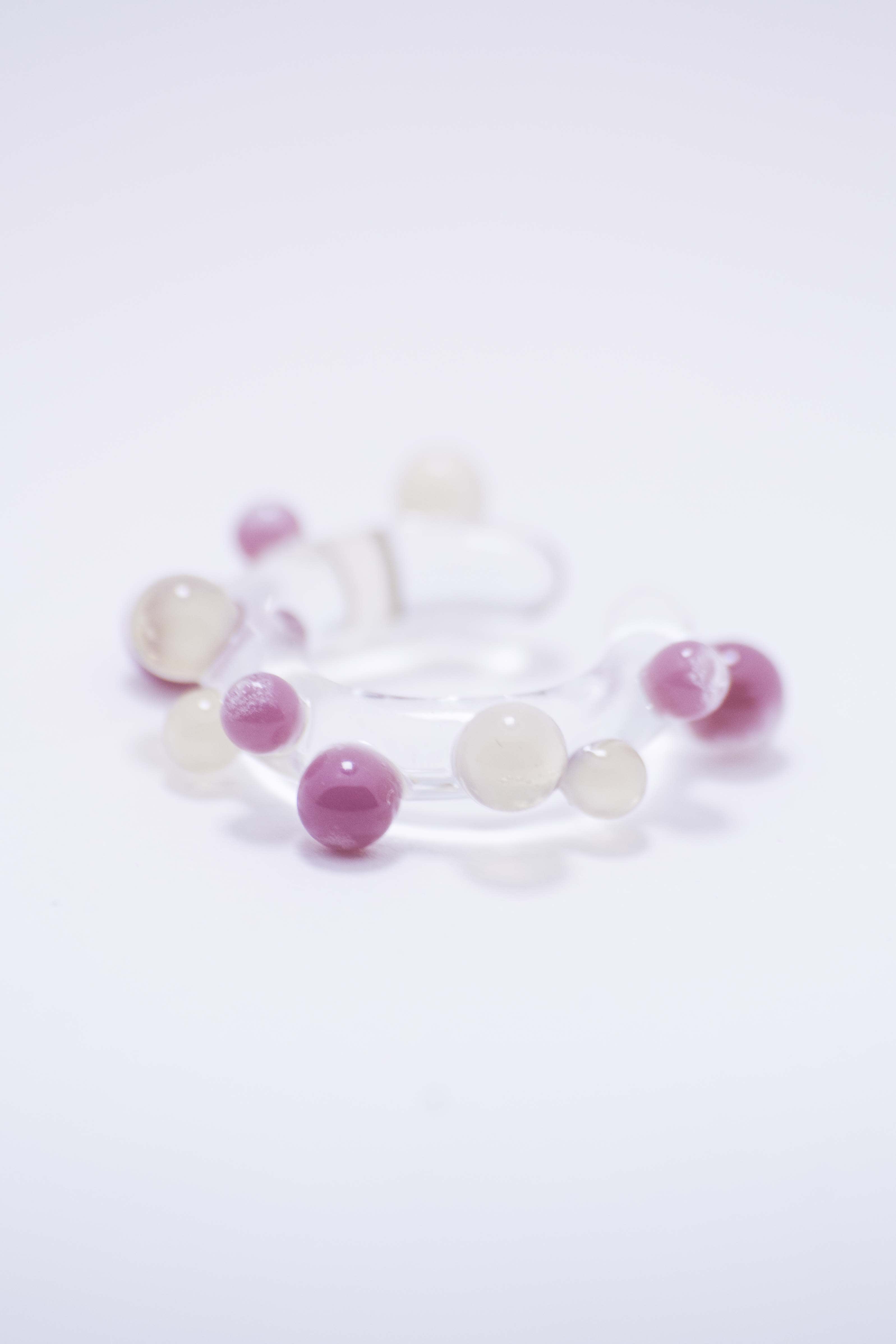 Bubble Ear Cuff - Pink-Yellow — 2