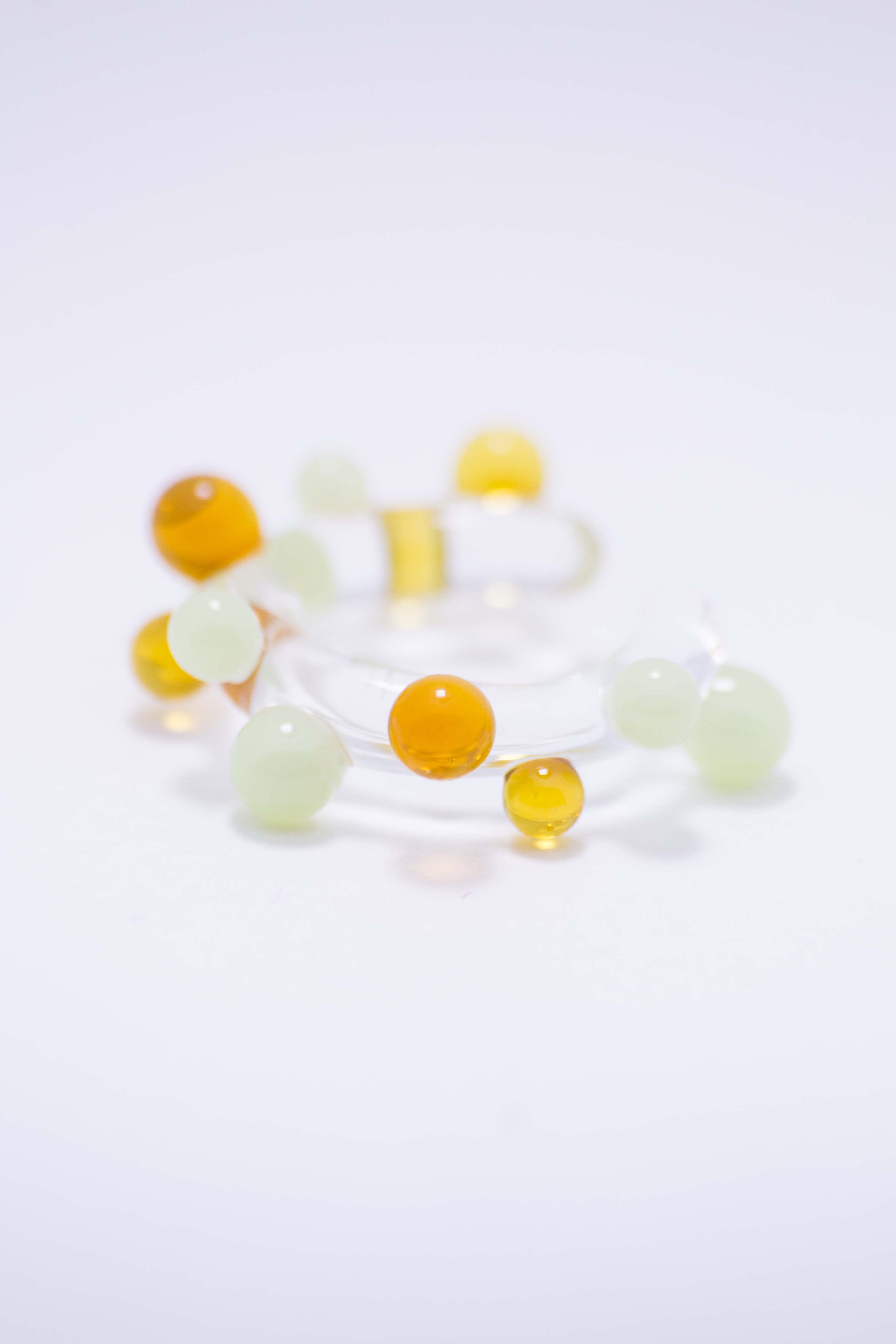 Bubble Ear Cuff - Amber Green — 3