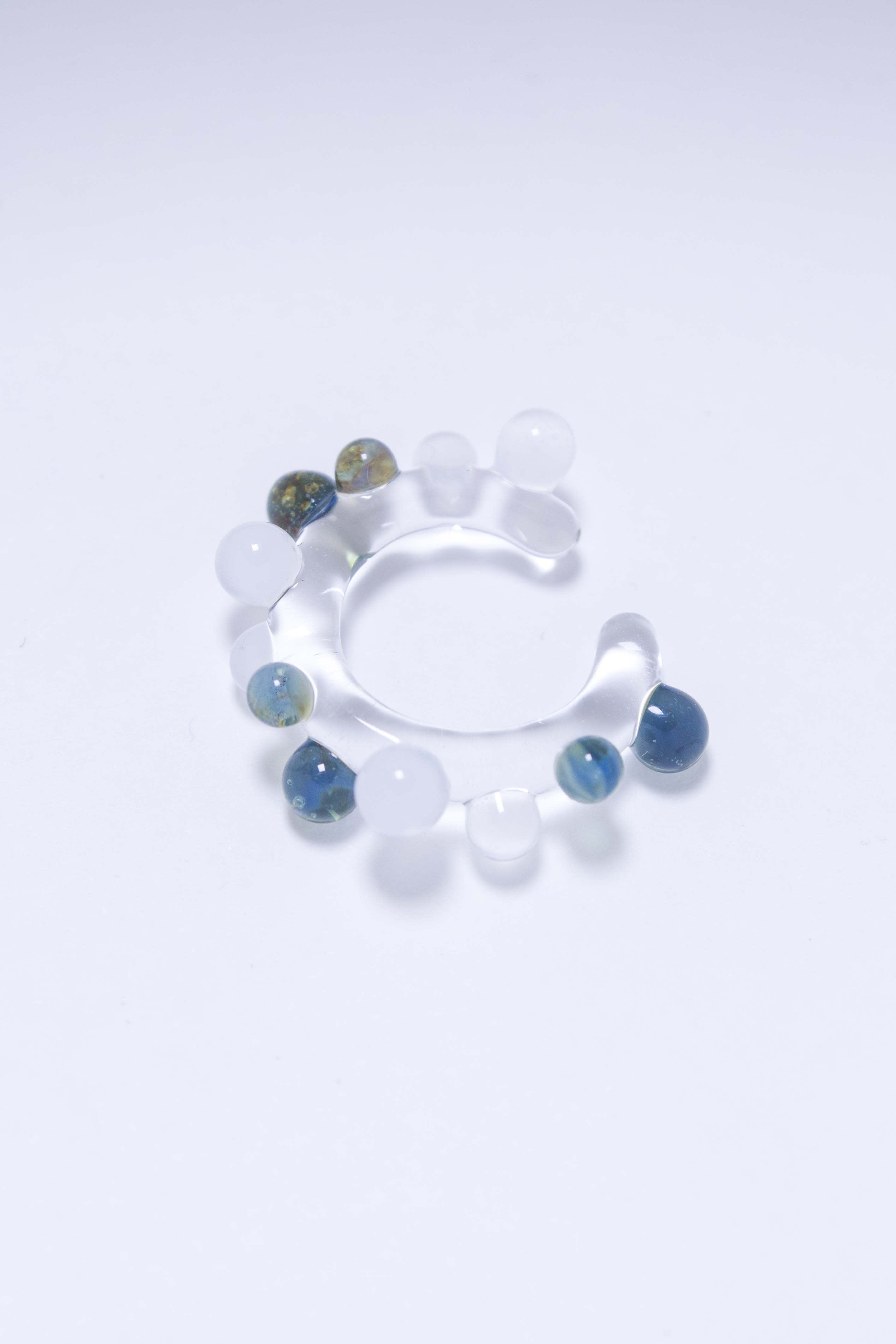 Nausznica Bubble - biało-niebieska — 2