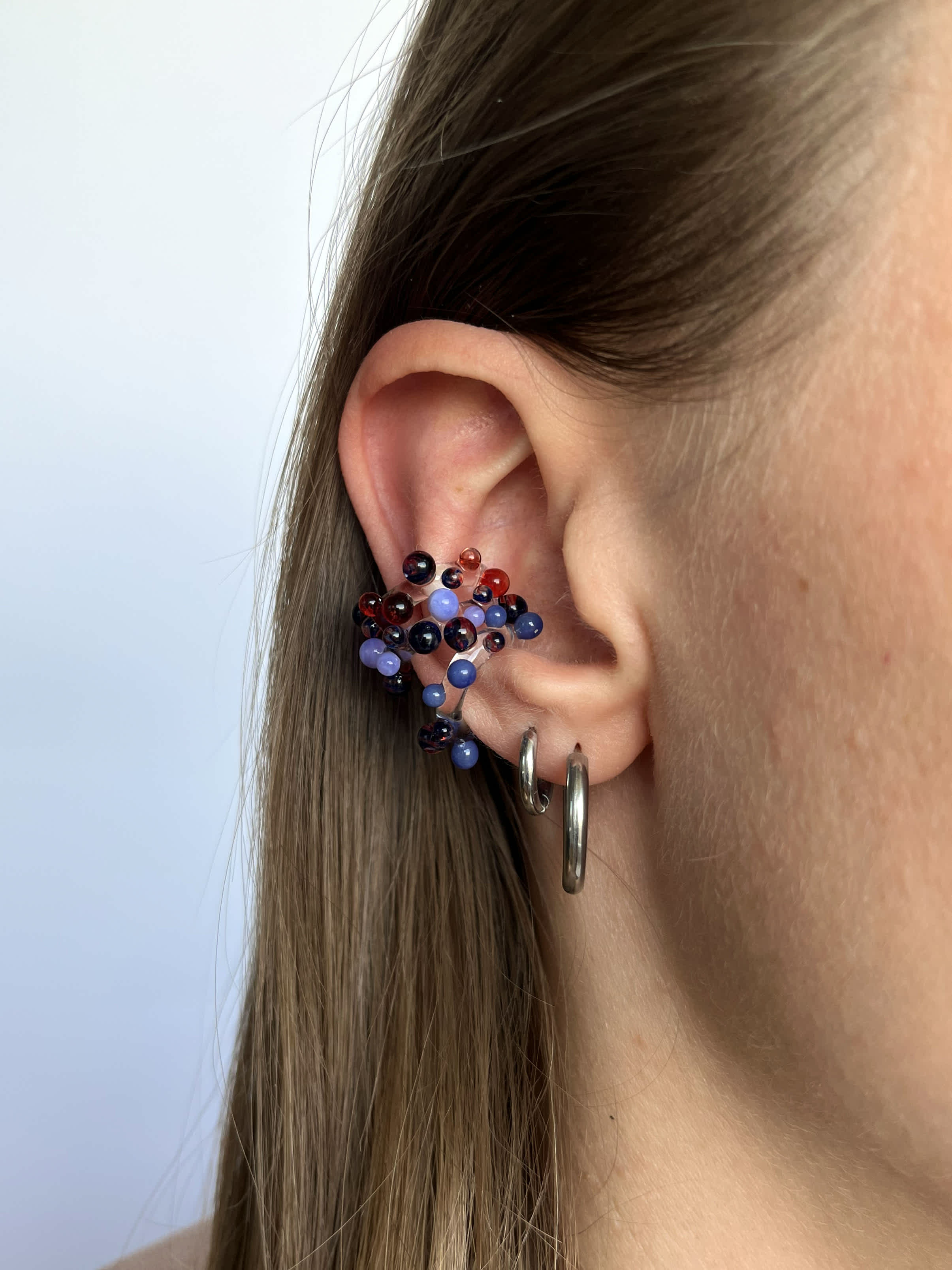 Nausznica Bubble - czerwony mix — 5