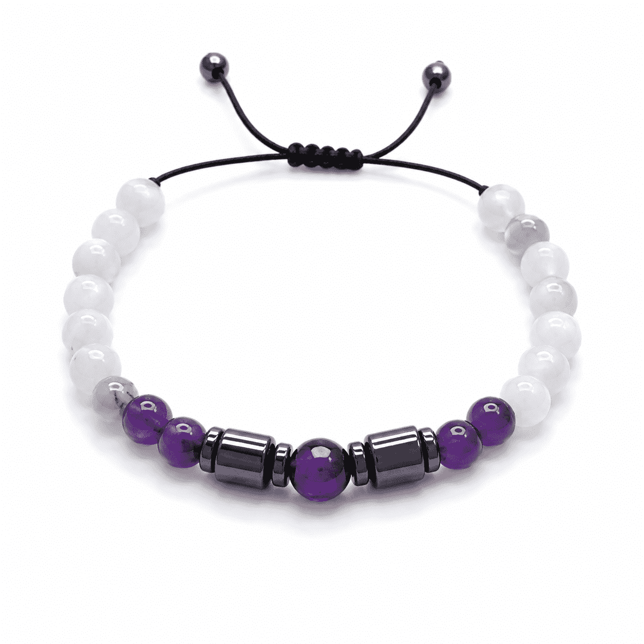 Opaline Grace – ametyst i hematyt — 1