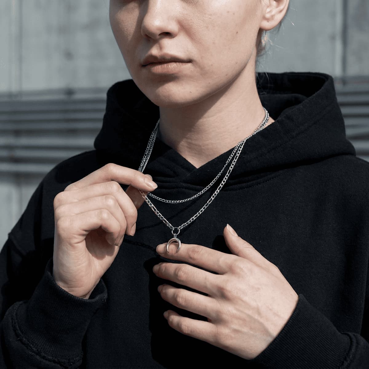 Moon DUO Necklace — 2